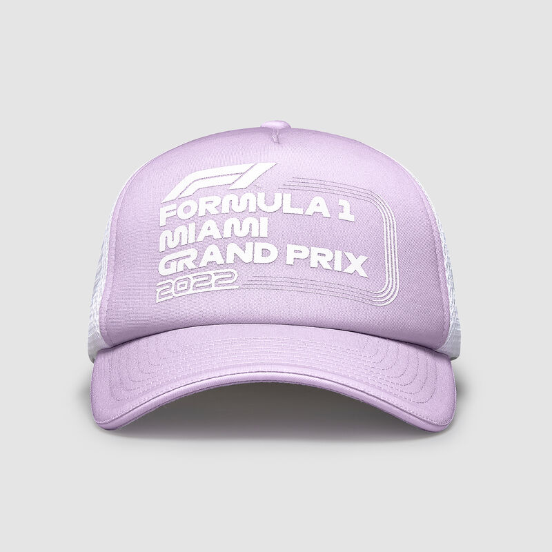 F1 FW PASTEL MIAMI TRUCKER CAP - purple